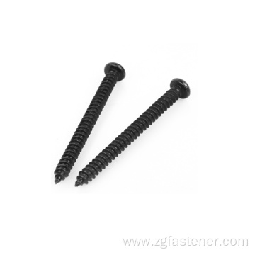 DIN7981 black cross recessed pan head tapping screws